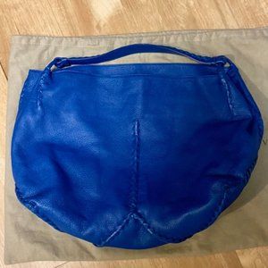 Bottega Veneta Blue Deerskin Cervo Hobo Bag